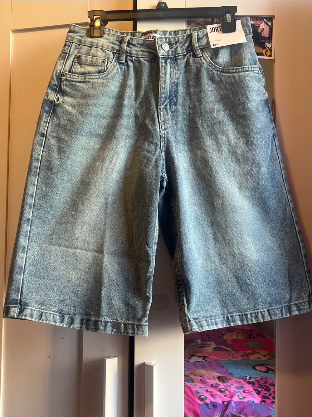 Light Blue Denim baggy women  Shorts